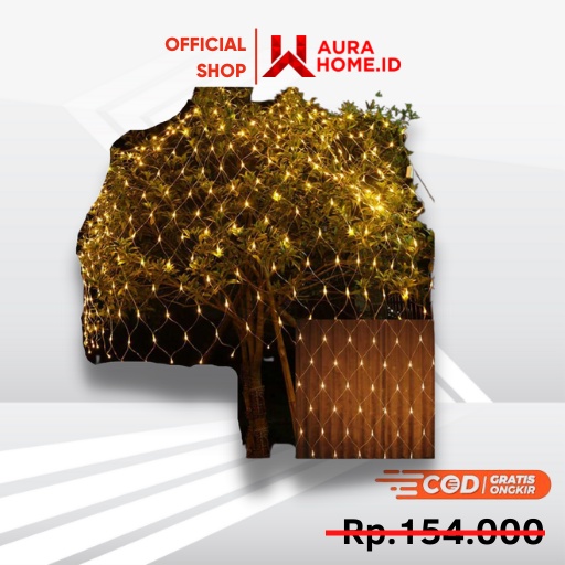 Lampu Hias Dekorasi Taman Model Jaring LED / Lampu Jaring Jaring Outdoor Nelayan Ikan Laut Nyamuk Ca