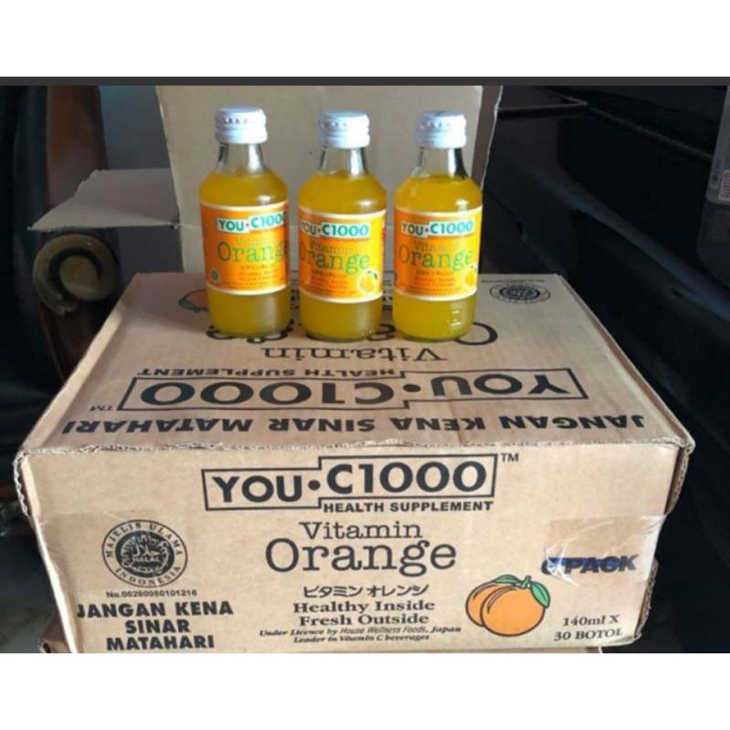 Jual You C1000 Orange 1 Dus Isi 30 Botol Vitamin C1000 Indonesia Shopee Indonesia