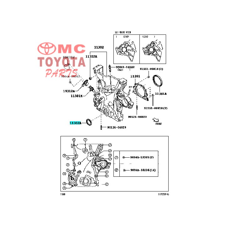 Seal Oil Oli Timing Crankshaft Krek Kruk Ker As Agya Alya 90311-38092