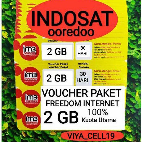 VOUCHER INDOSAT FREEDOM INTERNET 2GB 30HARI