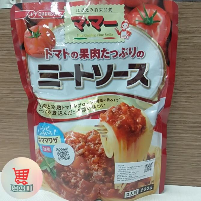 

'+'+'+'+] Nisshin saus untuk pasta daging 260 gr / Tomato kaniku Tappuri no meat