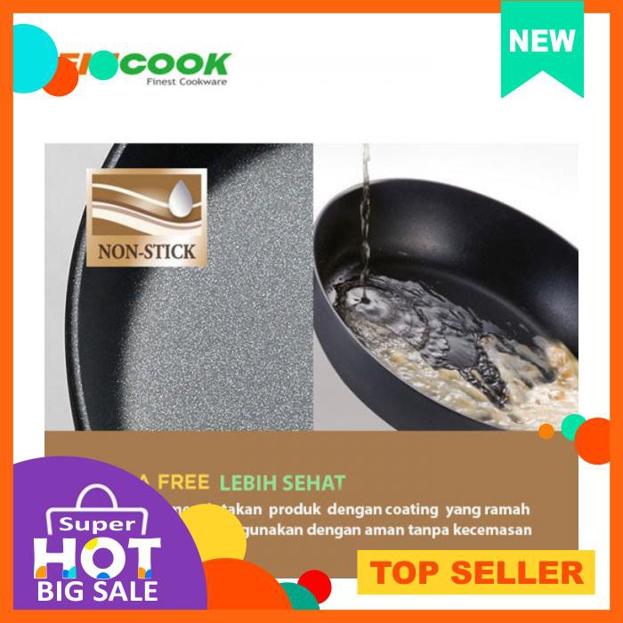 Fincook Bibir Tuang 24Cm Frypan/Wajan Antilengket Fp2401Tf