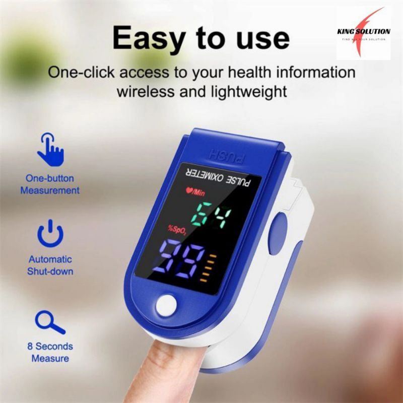 OXIMETER PULSE - DETEKSI OKSIGEN DARAH DAN DETAK JATUNG - OXYMETER