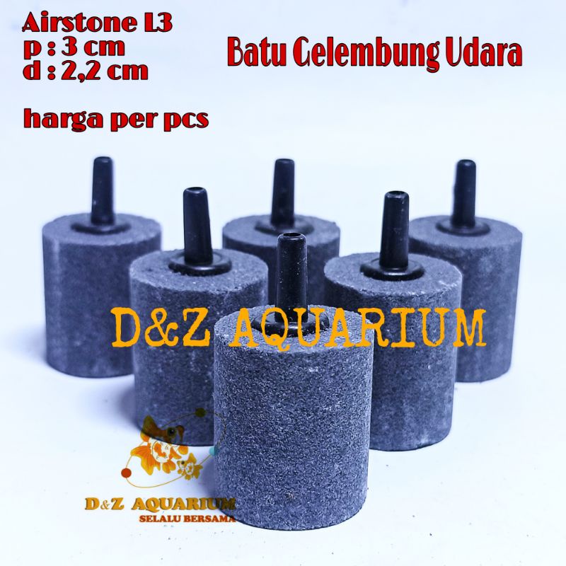 Batu Aerator L3 Airstone Untuk Air Pump Aquarium Aquaponik Batu Aerator