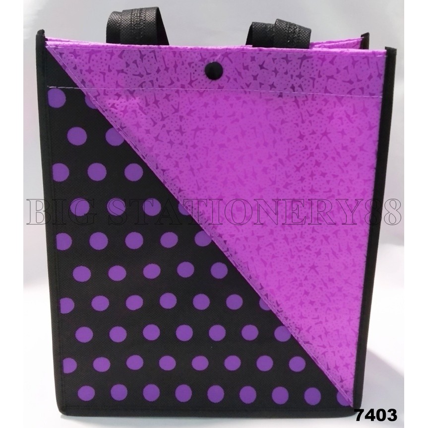 TAS KAIN SEMI MOTIF GARIS POLKADOT