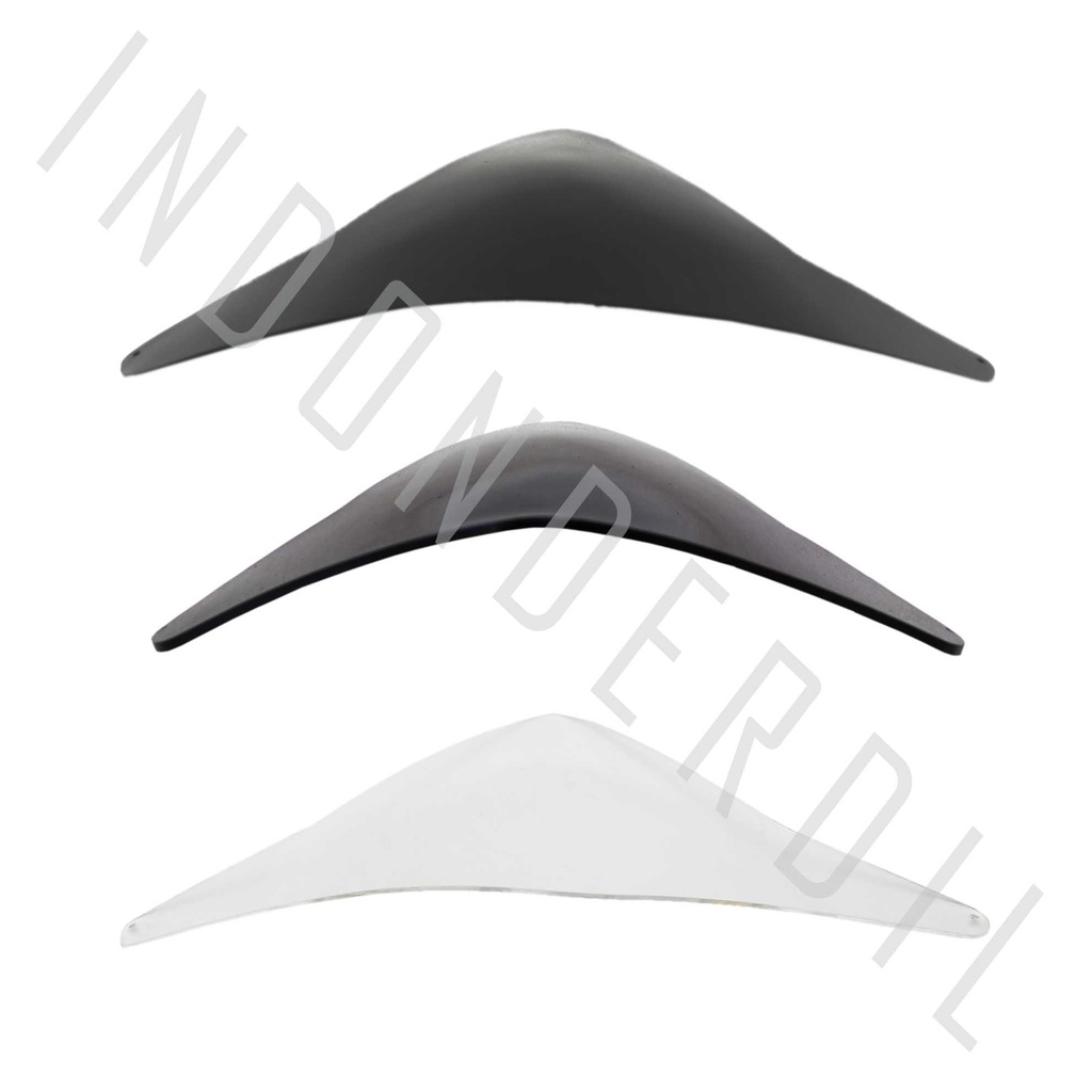 Visor-Windshield-Wind Shield Variasi Mini Beat Karburator-Karbu-Lama-Old Hitam-Bening-Riben