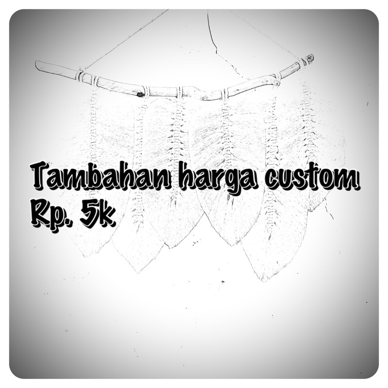 tambahan harga 5000 untuk custom model / warna