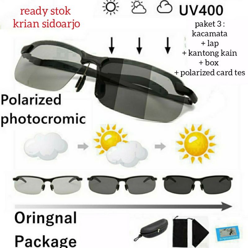 kacamata polarized+photocromic