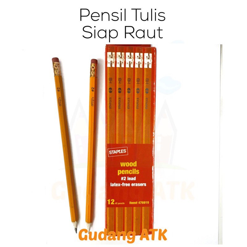 

Pensil siap raut HB Orange (1 Lusin)