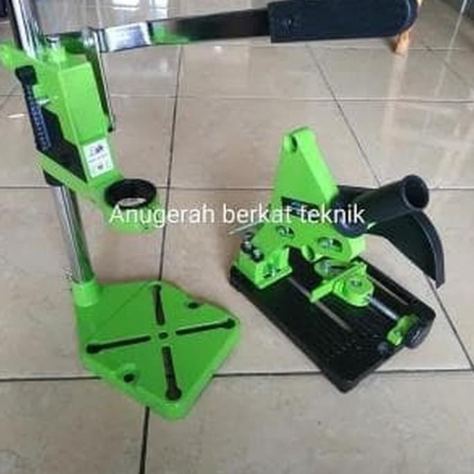 -READY- PAKET DUDUKAN GERINDA DAN DUDUKAN BOR BOR DUDUK GRINDER DRILL STAND