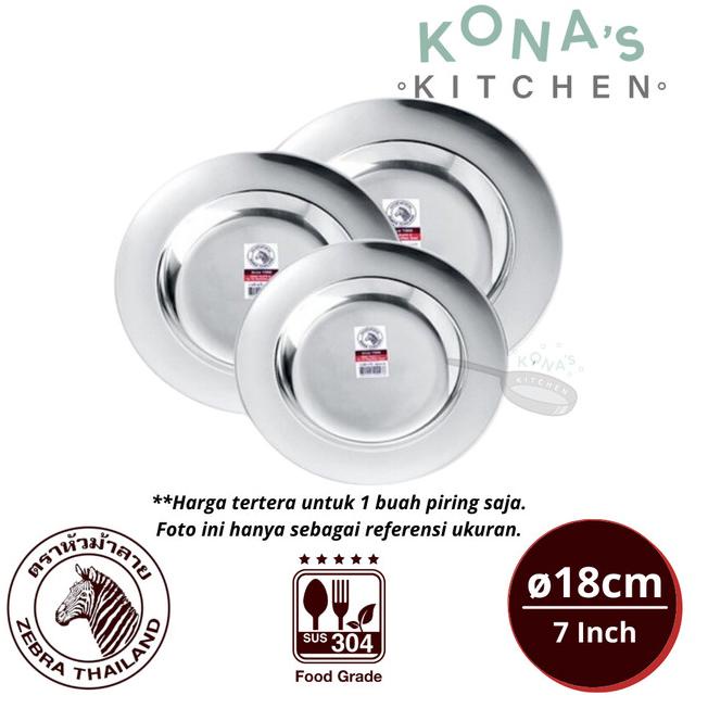 Kirim langsung Zebra Deep Plate 7" () / Piring Stainless BPC