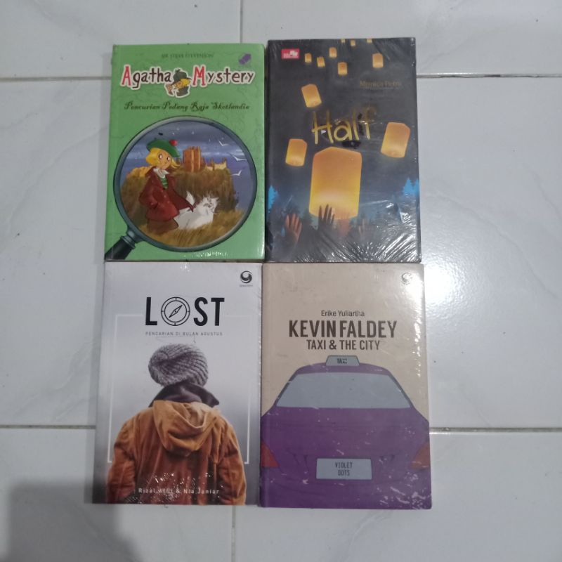 ( PROMO ) Obral paket murah ( isi 4 buku ) Novel remaja // fiksi // non fiksi // best seller // fantasi // romance // original // baru // new old stock-Paket 10