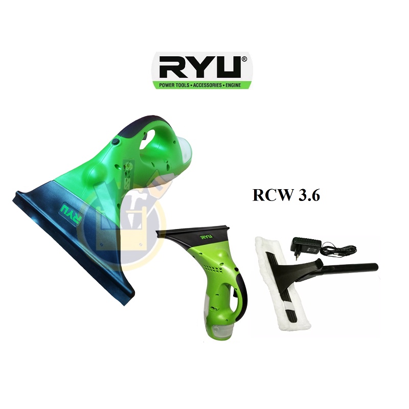 RYU RCW 3.6 Mesin Pembersih Kaca Cordless Window Cleaner RCW 3.6 Mesin Pembersih Kaca Portable