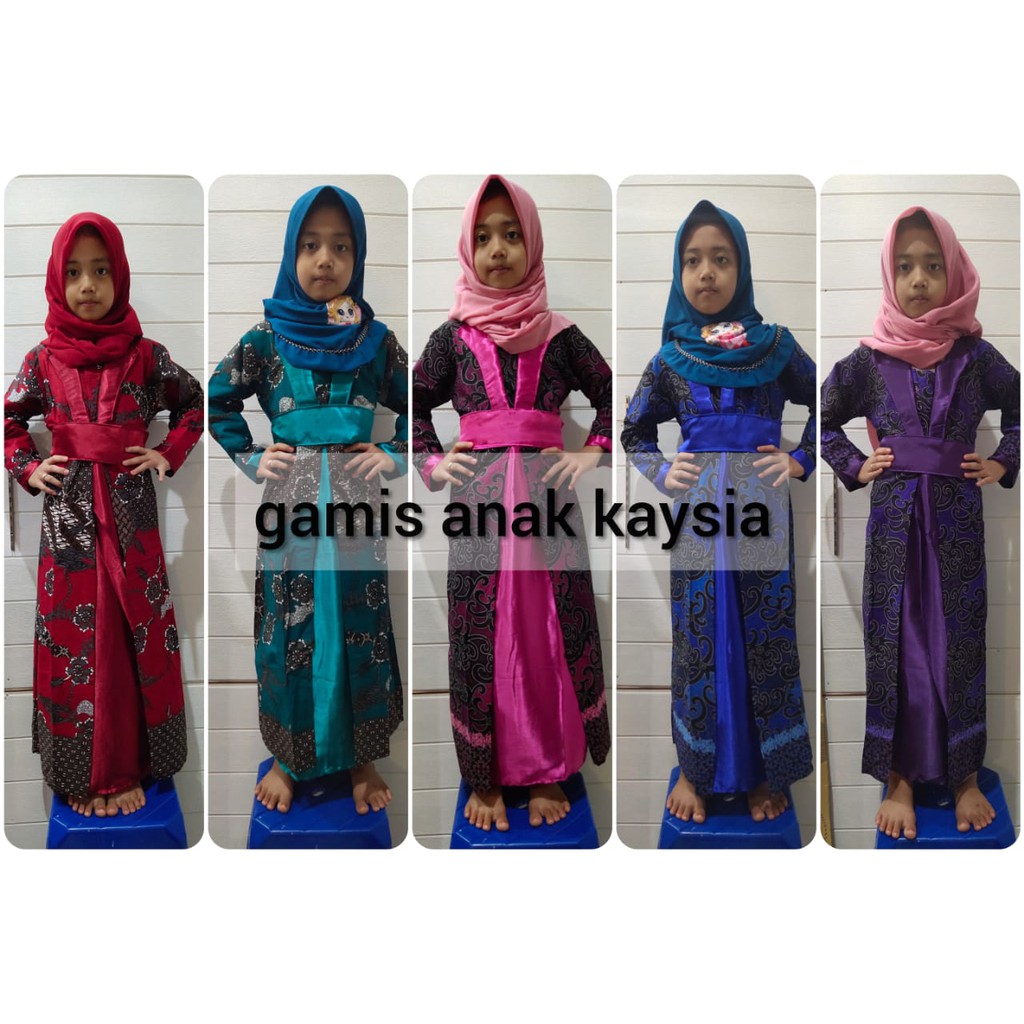 GAMIS ANAK MUSLIMAH KAYSIA KOMBINASI