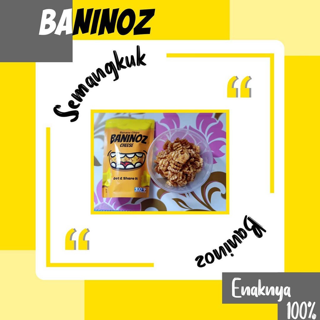 

Baninoz keripik pisang - cemilan keripik pisang - makanan ringan oleh oleh khas lampung
