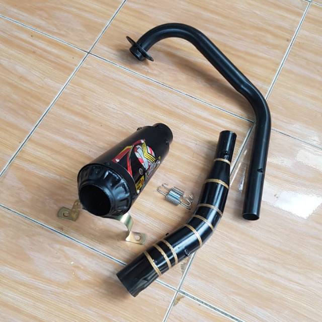 KNALPOT VIXION OLD-VIXION NEW KAWAHARA BLACK DOV