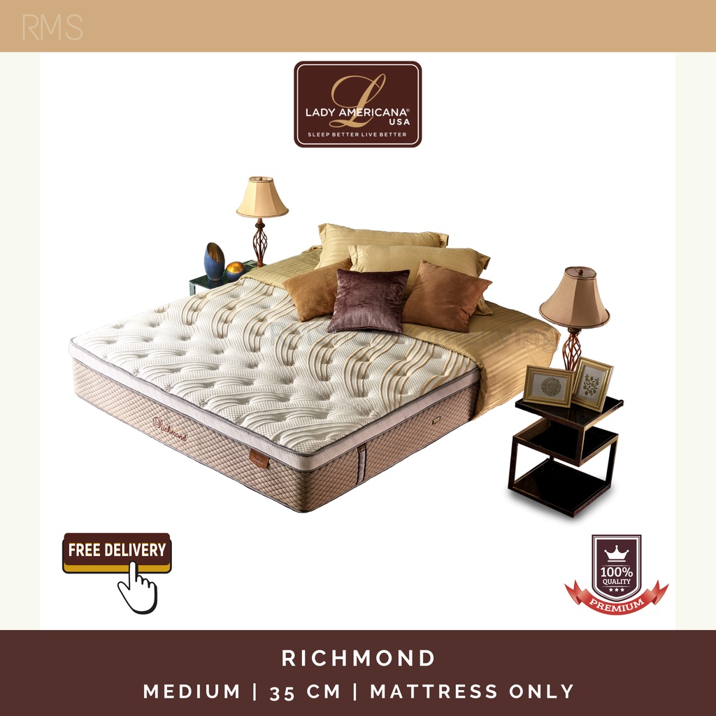 Lady Americana Kasur RICHMOND (Mattress Only) / Spring Bed / Mattress / Mattress Latex