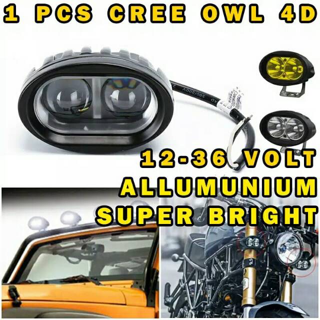 Lampu sorot tembak led cree model owl 20 watt