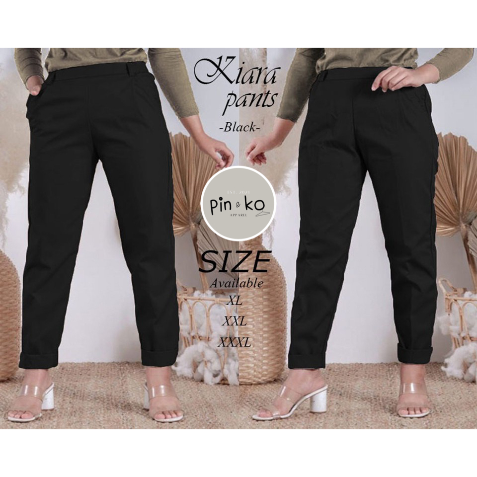 PIK - Celana Kiara XL (1801), XXL (1802), 3XL (1803)/Celana Chino Wanita/ Celana Kantor/ Celana Jumbo