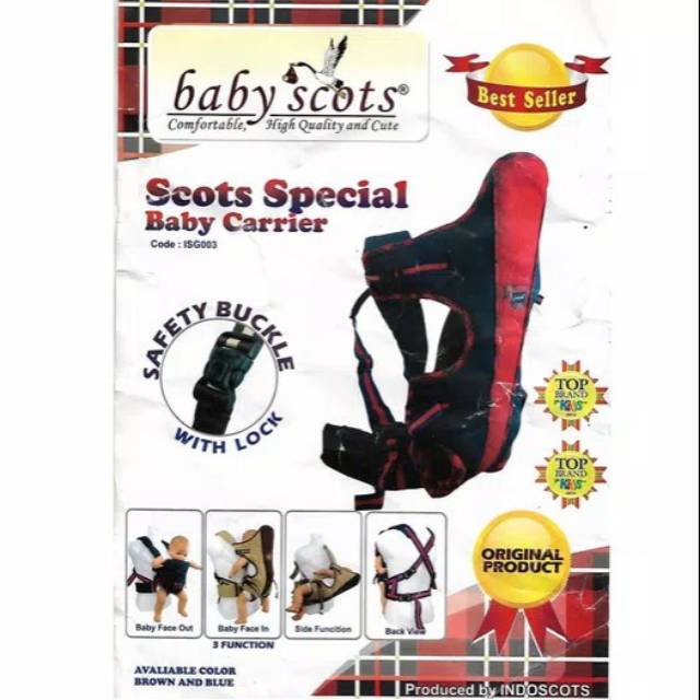 Gendongan bayi baby scots