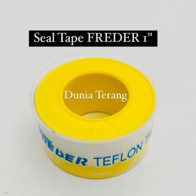 Seal Tape FREDER 1in - Isolasi Pipa 24mm Teflon Tape Sealtape Seltip Siltip Selotip Kran 1 in  1&quot; 24