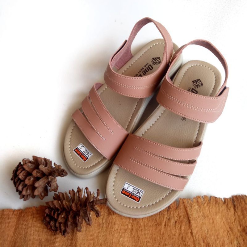 sendal wanita flat/ sendal sepatu talincang original one love