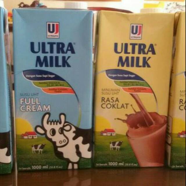 

Susu Ultra 1liter rasa Full cream/cokelat