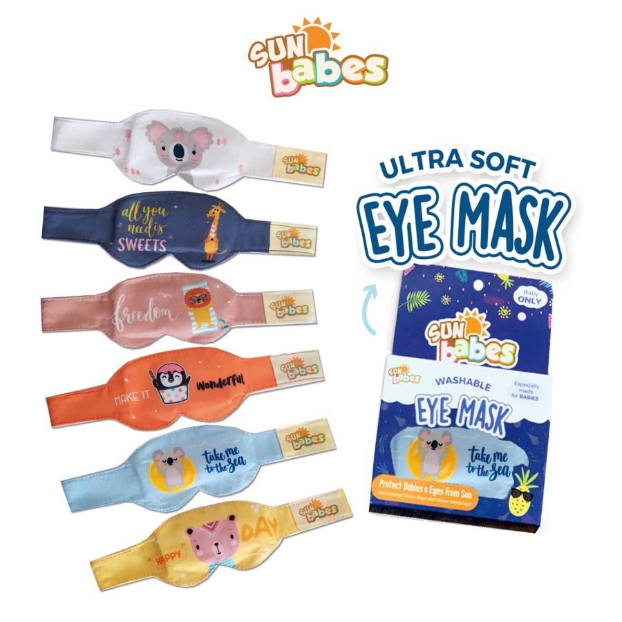 SUN BABES KACAMATA JEMUR SUN BABES ULTRA SOFT EYE MASK PENUTUP MATA BAYI