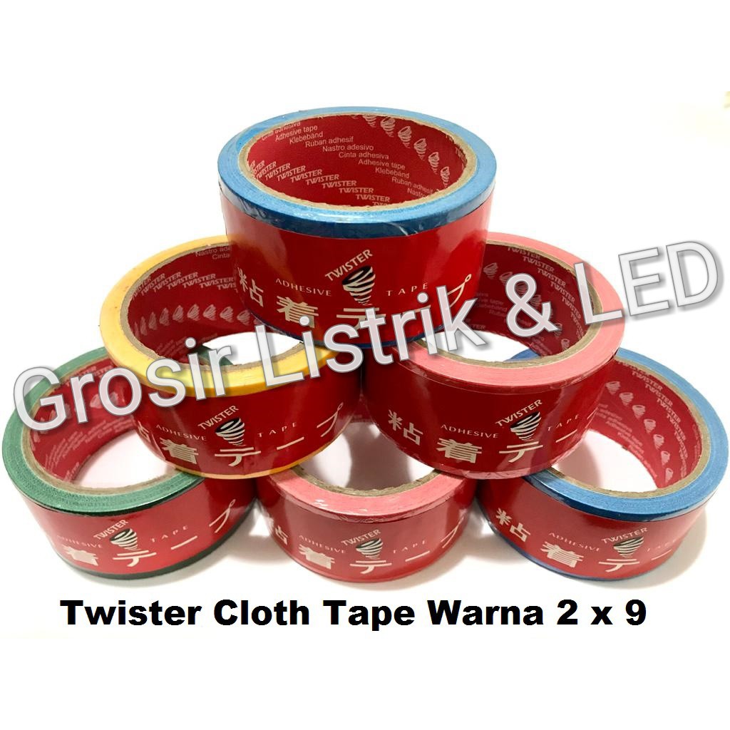 

Twister Cloth Tape Warna 2 x 9