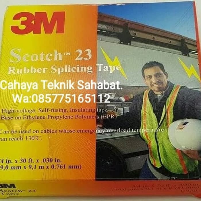 Isolasi 3m Scotch 23 Rubber Splicing Tape