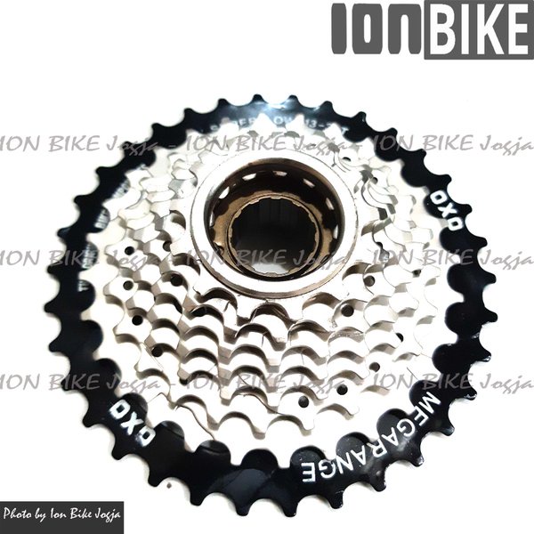 Gear Freewheel Sprocket 8 Speed 13-34T Megarange OXO Drat Ulir - Sprocket 8sp 13 - 34 T Drat Sproket