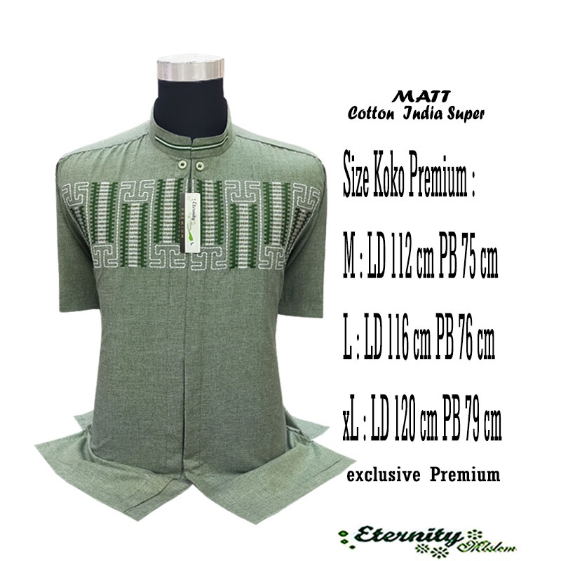 Baju Koko Pria Premium Koko Eternity Premium Lengan Pendek Terbaru COD