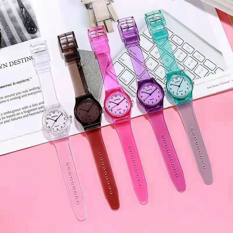 JAM TANGAN JELLY TRANSPARAN