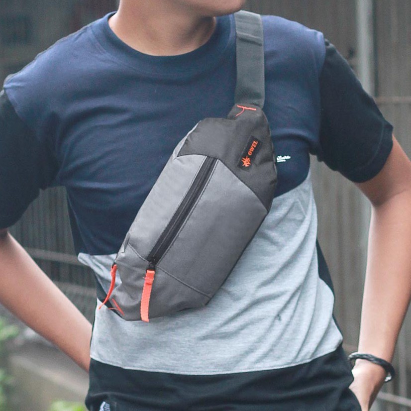 Tas Selempang Pria Distro Kecil Tas Waist Bag Pria Murah | TM 043