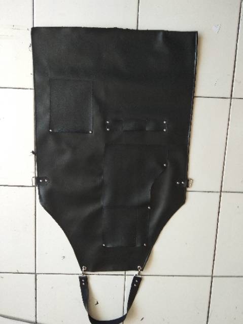 Apron leather black Barbershop barista