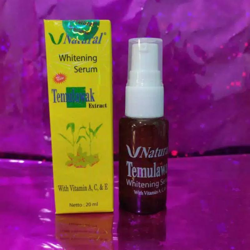 SERUM TEMULAWAK V-NATURAL // SERUM WAJAH BPOM