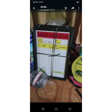 

papan data ukuran 40x60