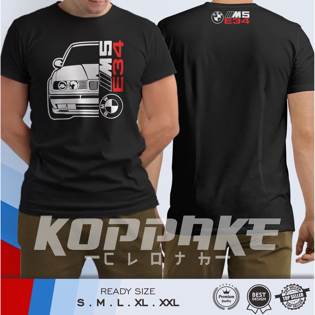 Kaos Mobil BMW M5 E34 Baju Otomotif