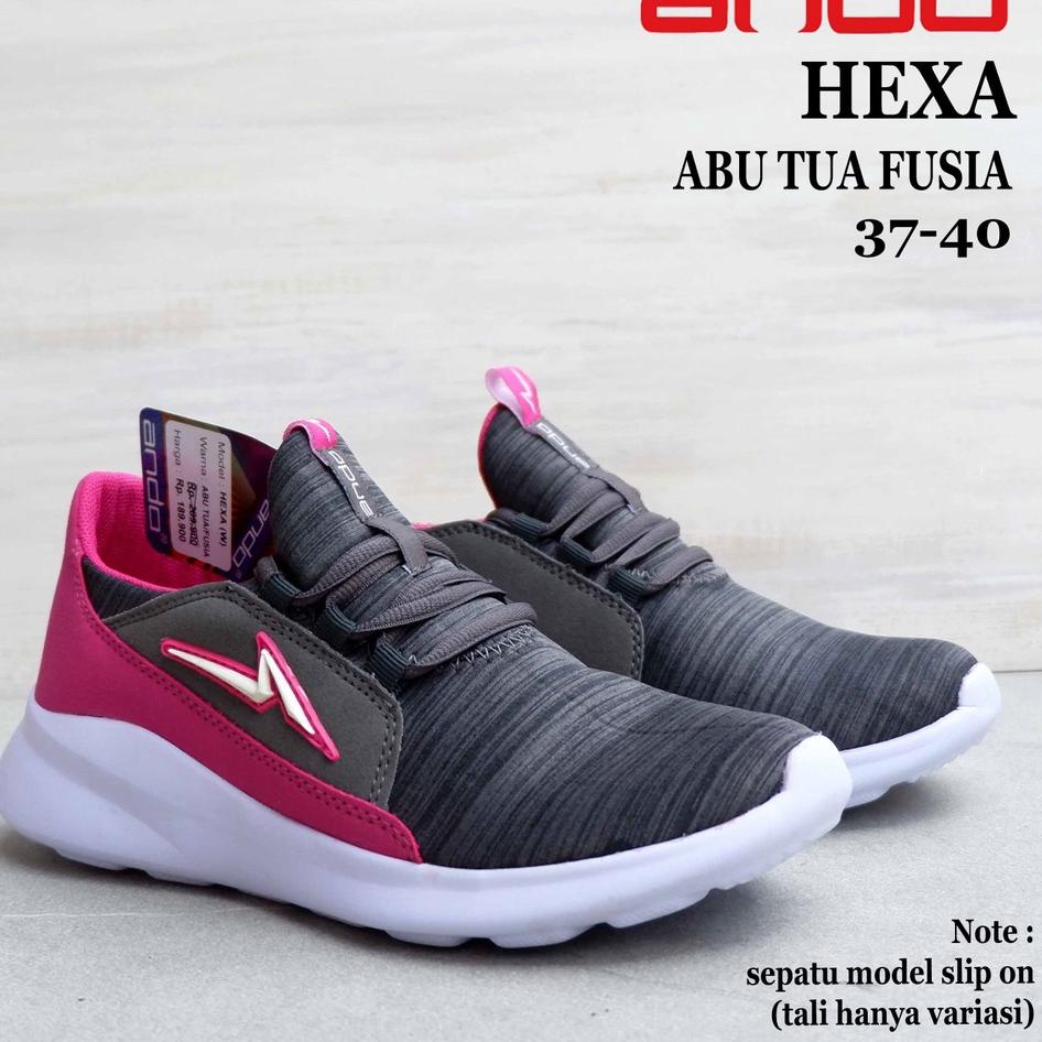 Sepatu ANDO Wanita - KYRA & HEXA - size 37-40 - sepatu senam wanita - sepatu olahraga - sepatu sneak