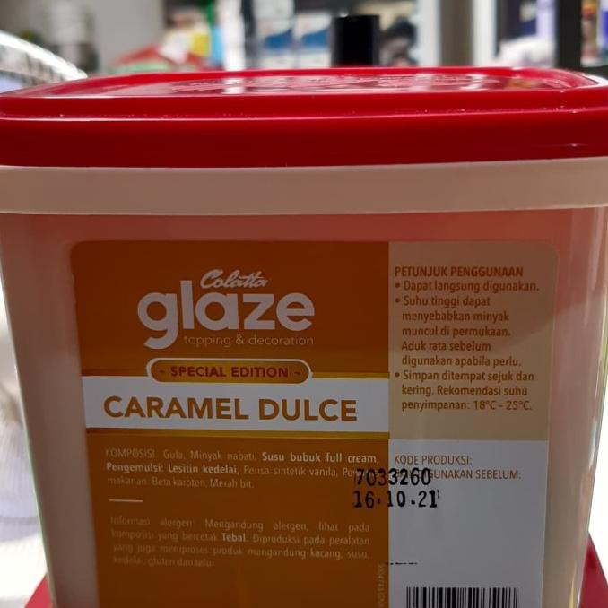 

GLAZE CARAMEL DULCE COLLATA 1kg TERLARIS TERPERCAYA ORIGINAL