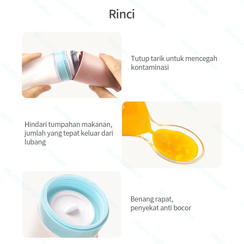 Botol sendok makan bayi silicone baby feeder silikon 110 ml lembut BPA FREE mpasi bayi