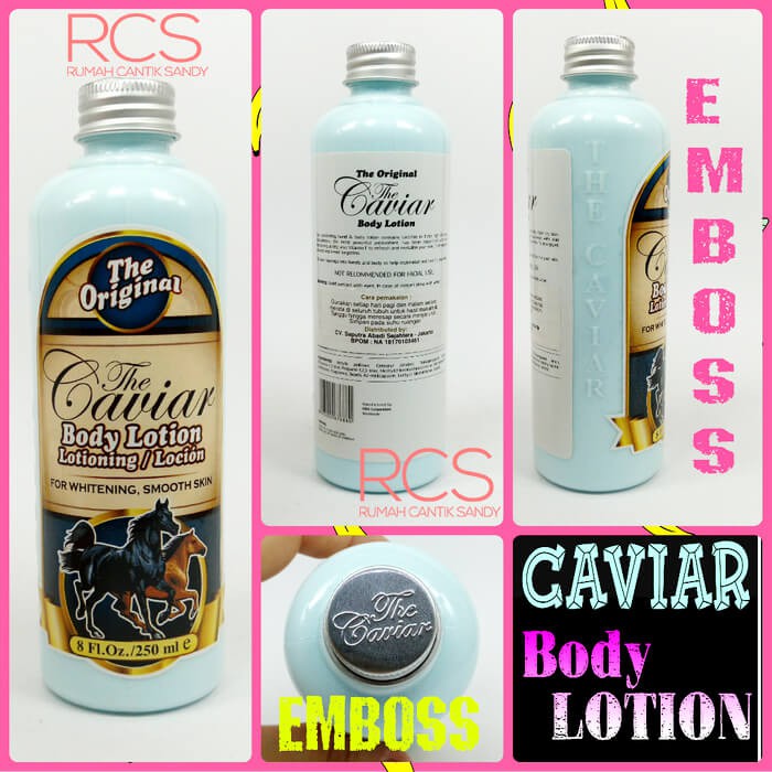 [BPOM] CAVIAR BODY LOTION ~ LOTION PEMUTIH DAN PENCERAH KULIT