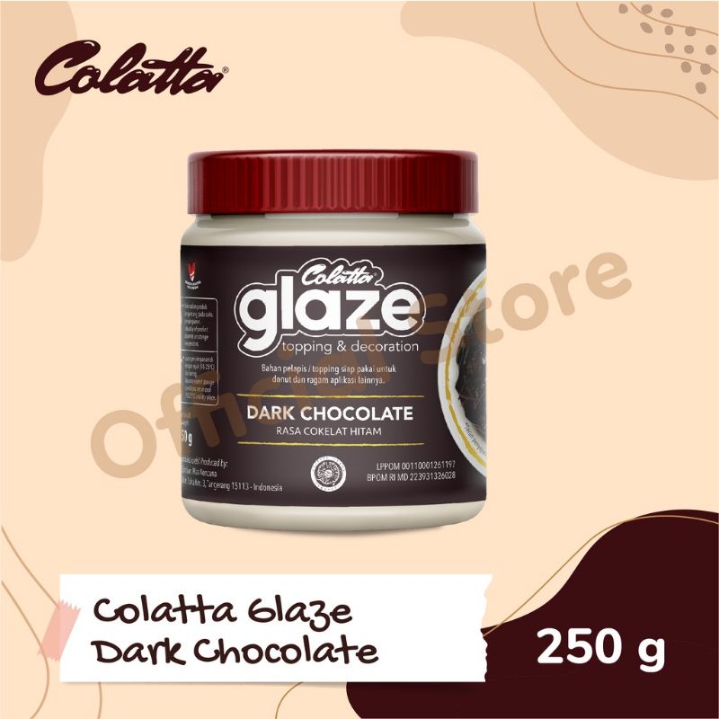 Colatta GLAZE tiramisu / dark choco 250 gram