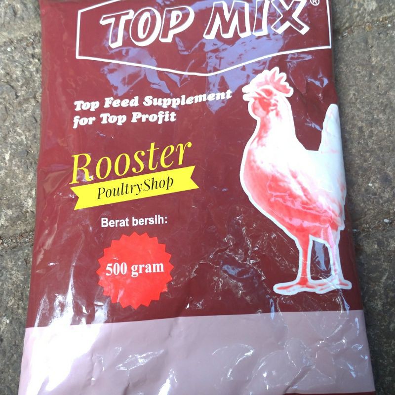 Top Mix Mineral Ayam 500 Gram Mineral Tambahan Pakan Ayam