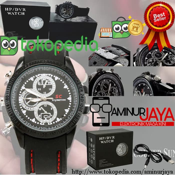 JUAL MURAH NEW Spy Camera Watch Water Proof 8GB Hiden cam TOP QUALITY