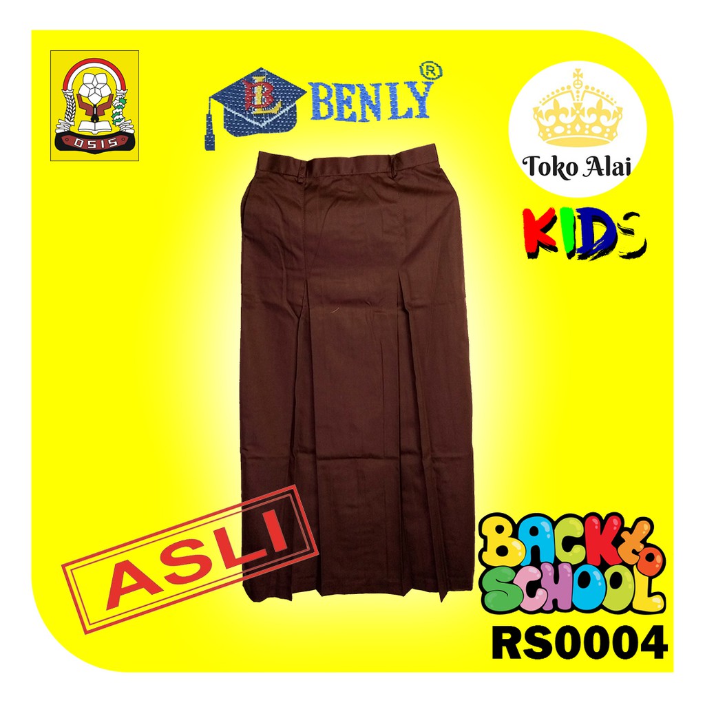 ROK PRAMUKA PANJANG SMP / SERAGAM SEKOLAH ANAK PEREMPUAN MERK BENLY ASLI RS0004