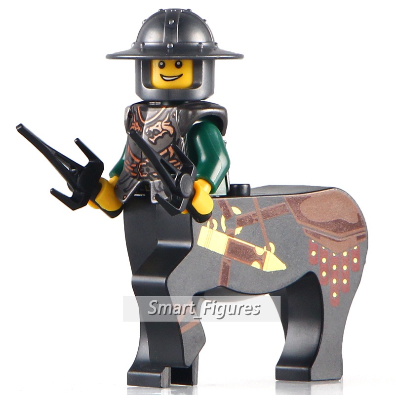 Mainan Action Figure Kastil Kastil Kastil Minifigures Green Dragon Centaur Knights AX8802 Untuk Koleksi