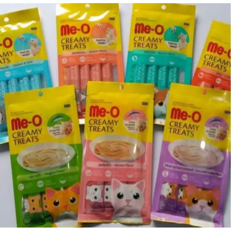 snak kucing meo liquid meo creamy treats 1pcs x 24 (1dus)
