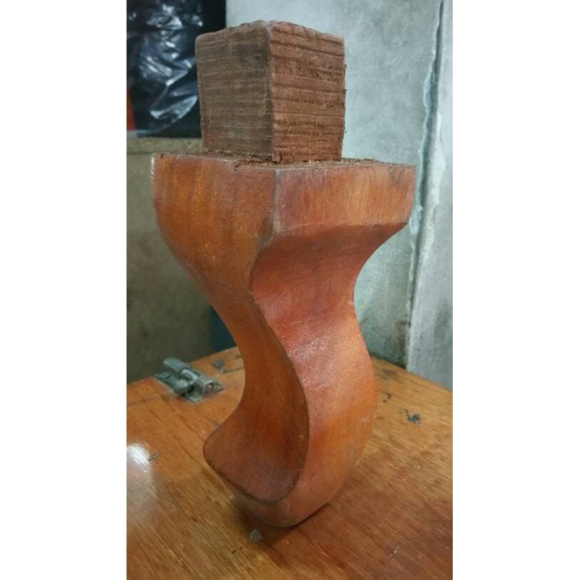 KAKI KAYU MODEL "KAMBING LEKUK DEPAN " - FULL 100% MAHONY