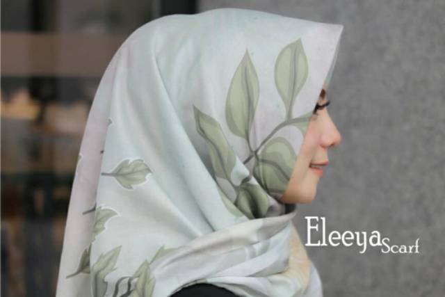 HIJAB SEGIEMPAT MOTIF ELY 52 II Eleeya Scarf